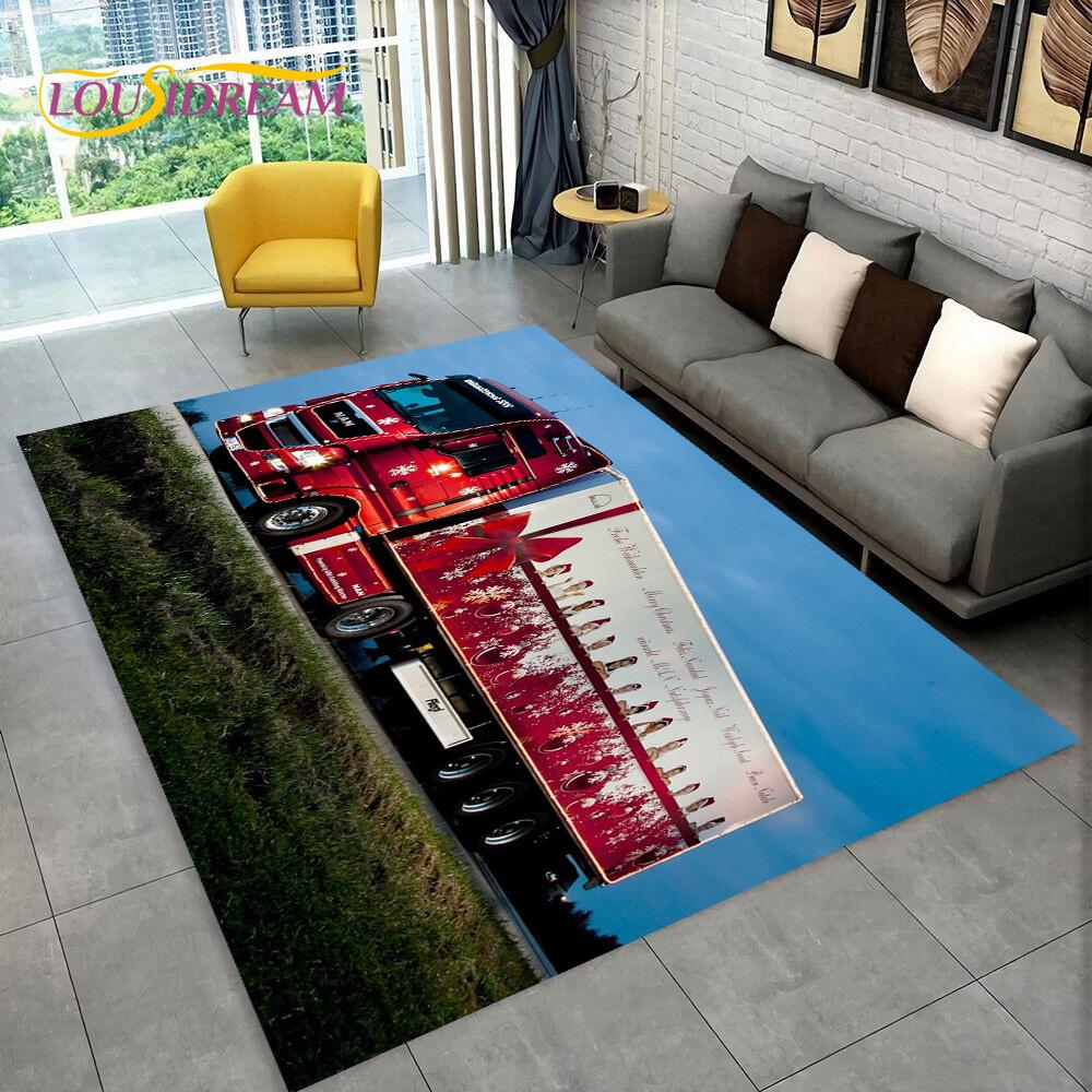 Latest MAN Truck Lorry 3D Printing Rug Carpet for Living Room Bedroom Home Decor,Floor Mat Non-slip Decoration for Sofa Doormat