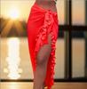 Pareo con Volantes de 5 Colores para Mujer 2024 Verano Sólido Bikini Falda Larga Vestido de Playa Natación Protección Solar Cubre Traje de Baño Monokini