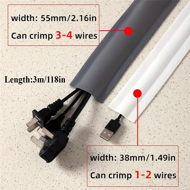 PVC Aufputz Selbstklebend Kabelkanal Boden Trittschutz Abdeckung Dekorative Oberfläche Freiliegende Leitung