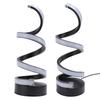 Modern Spiral RGB Table Lamp Unique 7 Colors 10 Light Modes LED Dimmable Nightstand Lamp for Living Room Bedroom Office