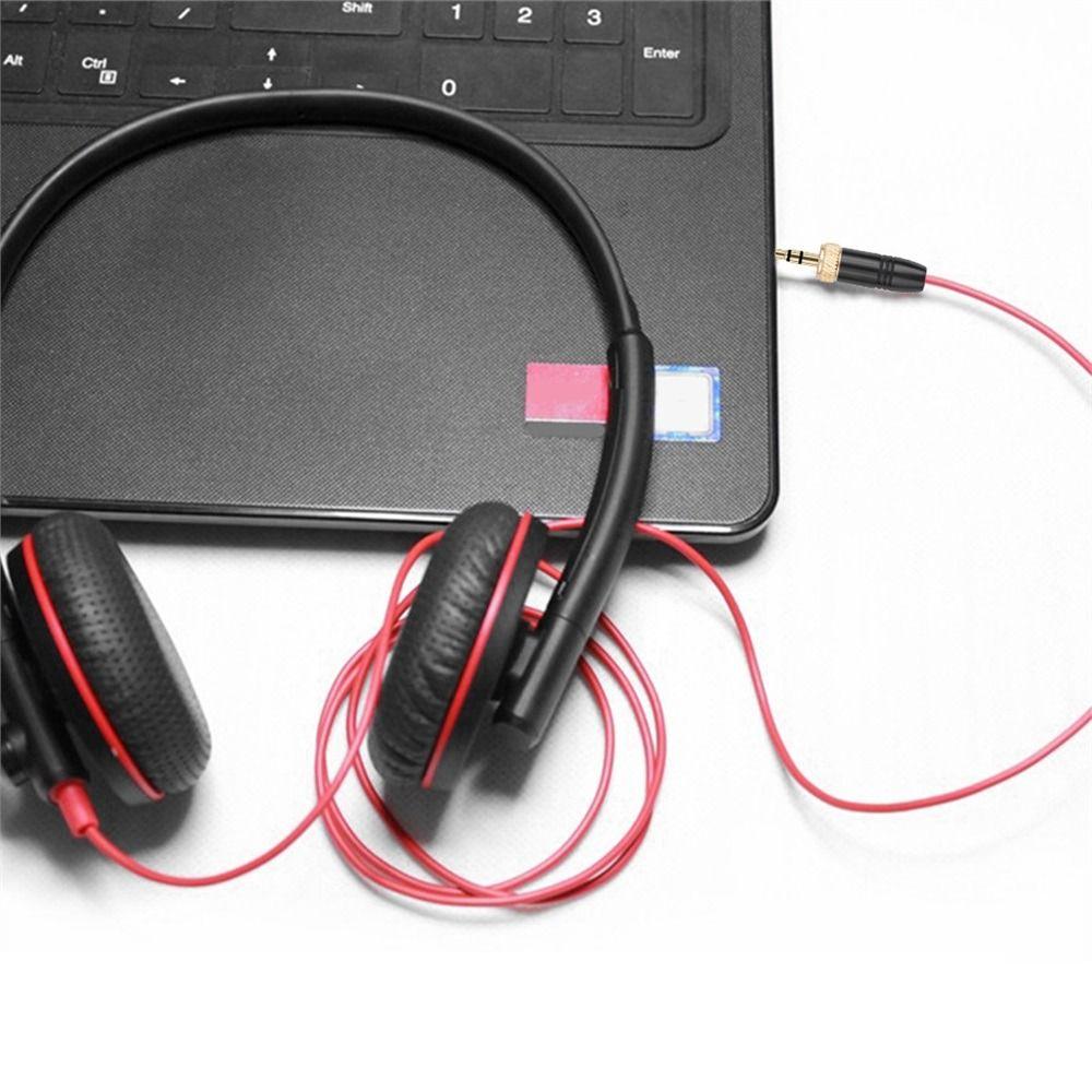 1Pcs Gold-Plated Contact 3.5mm Audio Male Plug Stereo Headphone Jack Plug For Sennheiser Mic
