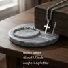 Titanium Steel Hip Hop Cross Pendant Necklace Bracelet for Men & Women - Trendy Sweater Chain Jewelry