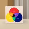 Wooden Three Primary Color Puzzle Board Building Blocks Children's Puzzle Early Education Color Cognition Board