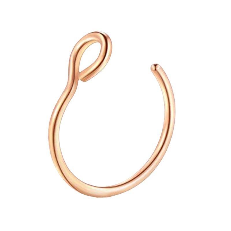 Stainless Steel Colorful U-Shaped Nose and Lip Piercing Jewelry - Simple, Fade-Resistant, Unique Design