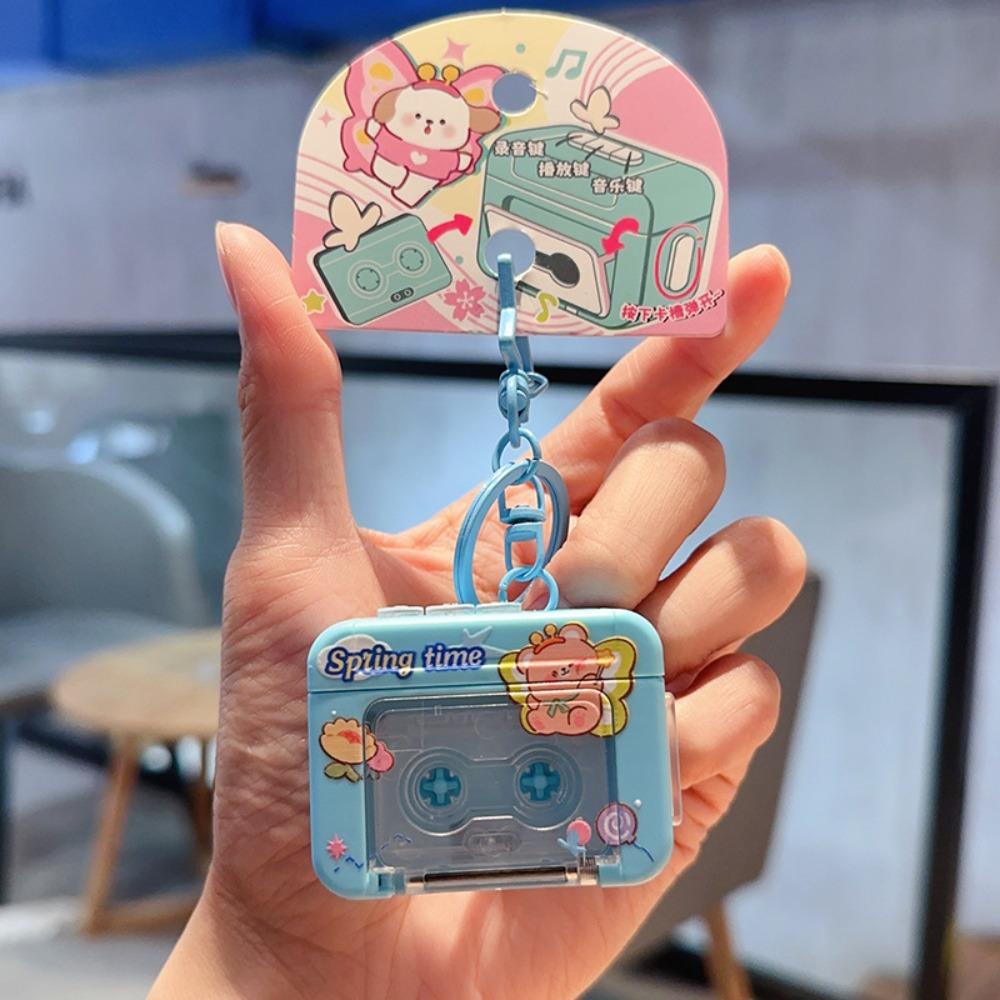 Can Record Music Key Chain Holder Musical Instrument Toy Vintage Home Decoration