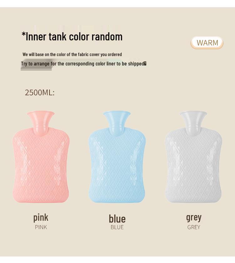 Extra Large Eco-friendly Plush Hot Water Bottle – Winter Warmth with Skin-friendly Fleece