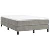 Maison Exclusive - Sommier à lattes de lit et matelas Gris clair 120x200cm Velours