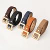 New Versatile Simple and High-end Women's Belt Square Buckle Fashion Korean Style Decorative Jeans Belt Belt Belt Women