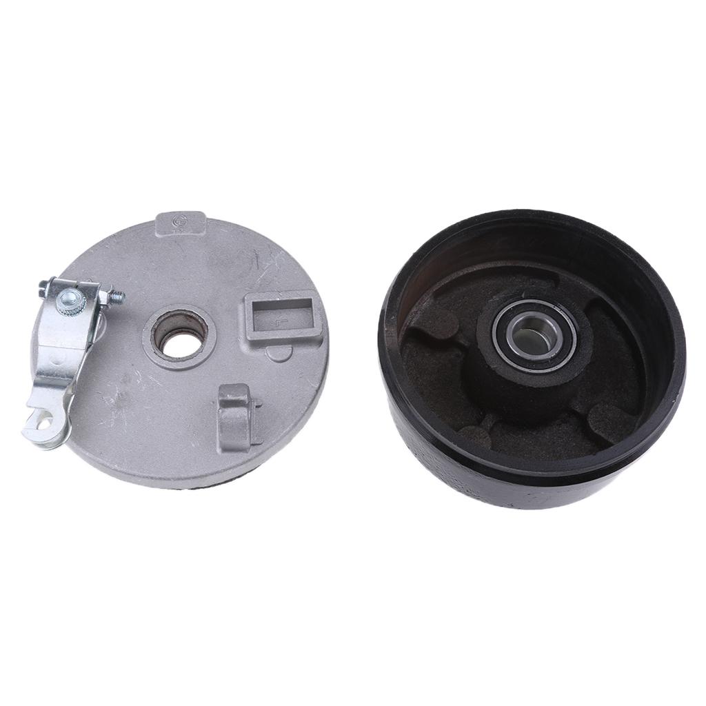 4 Drum Brake Housing Wheel Axle + Shoes