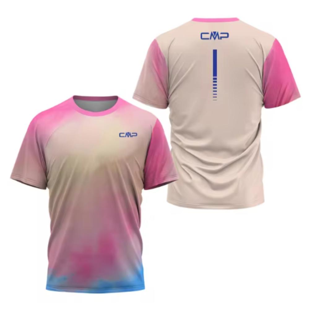 Summer 3D Printed Men's Quick Drying T-Shirt High Quality Hiking Tennis Badminton Sports T Shirt Fashion Male Cmp Short Sleeve Clothes