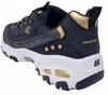 Skechers D'Lites Women Black/gold Sneakers
