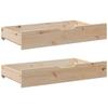 Daybed with Drawers 90 x 190 cm Solid Pine Wood