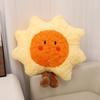Starry Sky Plush Cushion: Sun, Moon, Rainbow, Stars & Clouds Sofa Back Pillow Doll.