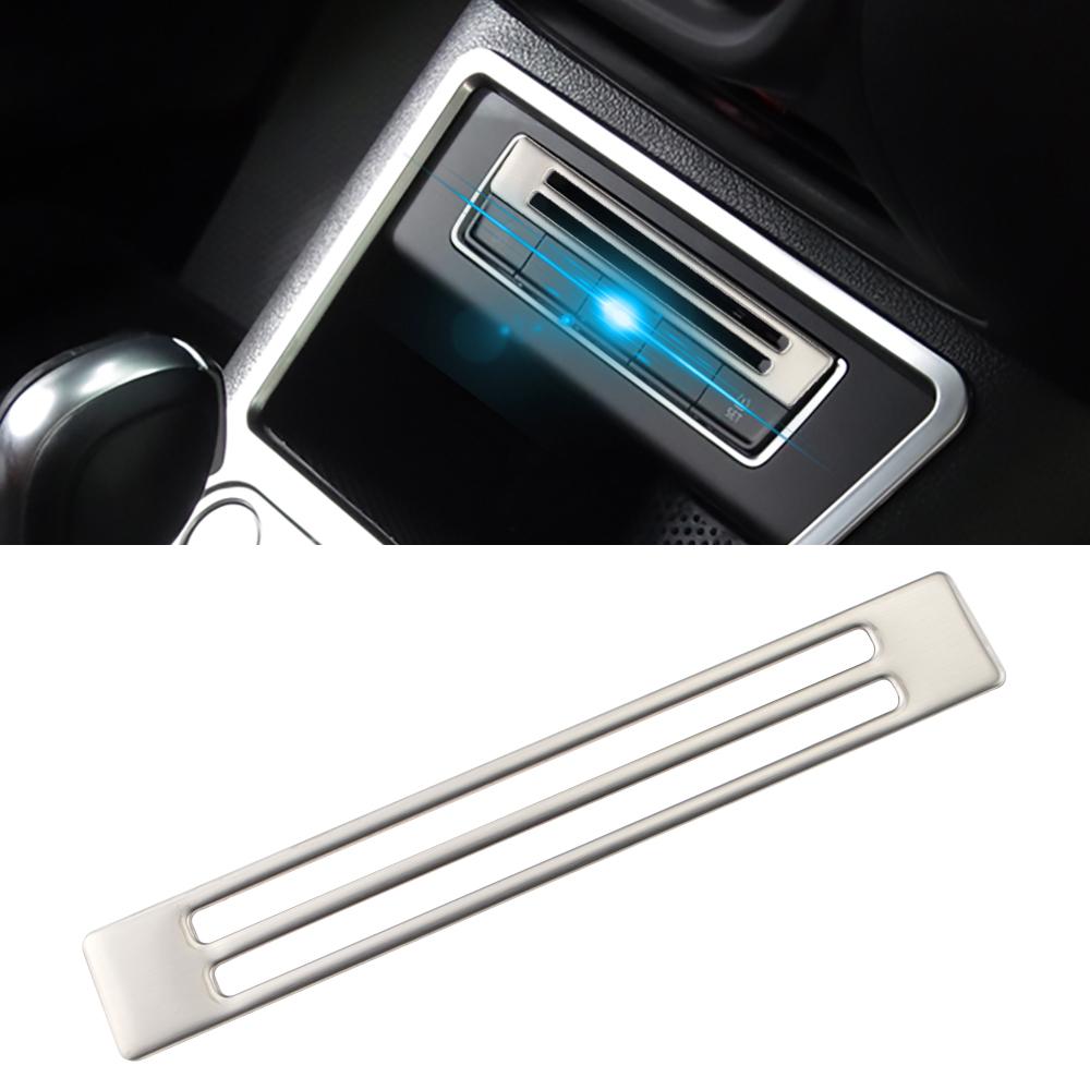For VW Volkswagen Tiguan 2014-2018 Storage Box Switch Panel Trim Cover Sticker Stainless Steel Central Control Decoration Acc
