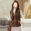 Vest Ladies's Winter Double-sided Polar Fleece Vest Large Size Loose WaistJacket Short Warm Western Style Outer Wear Vest
