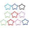 10Pcs Multicolor Pentagram Star Carabiner Buckle Aluminum Alloy Carabiner Hook Clips DIY Accessories for Keychain Buckle for Camping Hiking