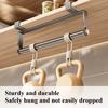No Drill Under Cabinet Paper Towel Holder Wall Mounted Cling Film Storage Rack  for Kitchen