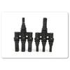 Waterproof Adapter Solar T Connector Dustproof Sealing Flame-retardant Material Solar Connector For Outdoor Solar Installations