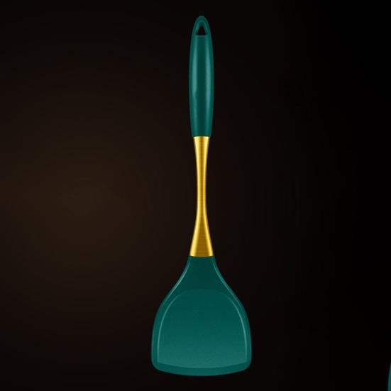 Silicone Kitchen Utensil Non-Stick Heat-Resistant Spatula Ladle for Cooking Baking Food-Grade Dishwasher Safe Cooking Tool with Hanging Hole