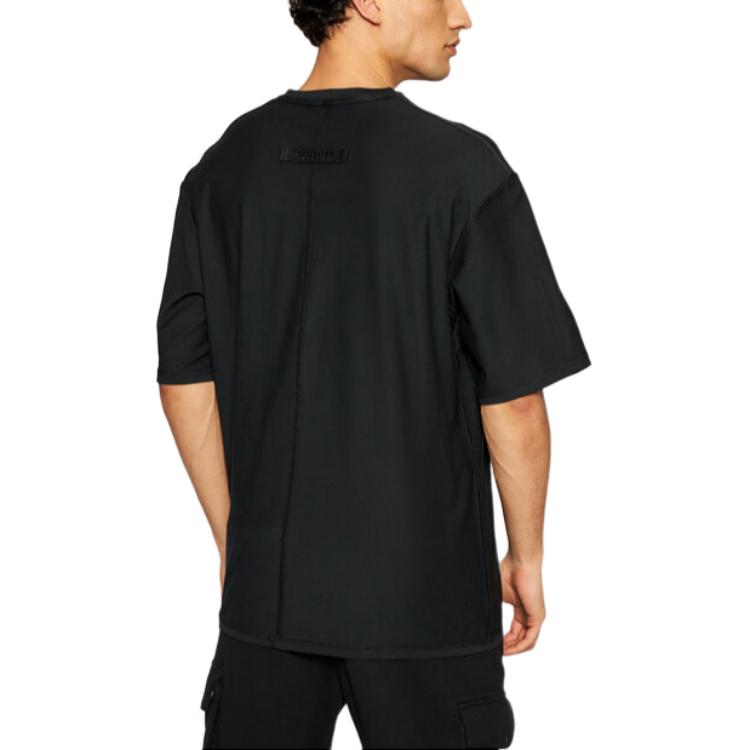 Converse T Shirts Unisex Black Crew Neck Moderate Straight Fit 10020975-A02