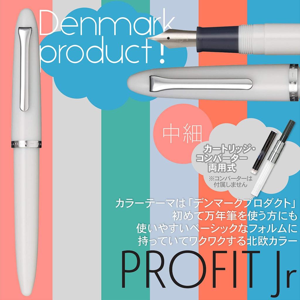 Stylo Plume Sailor Profit Junior Gris Clair Pointe Moyenne Fine 12-0222-321