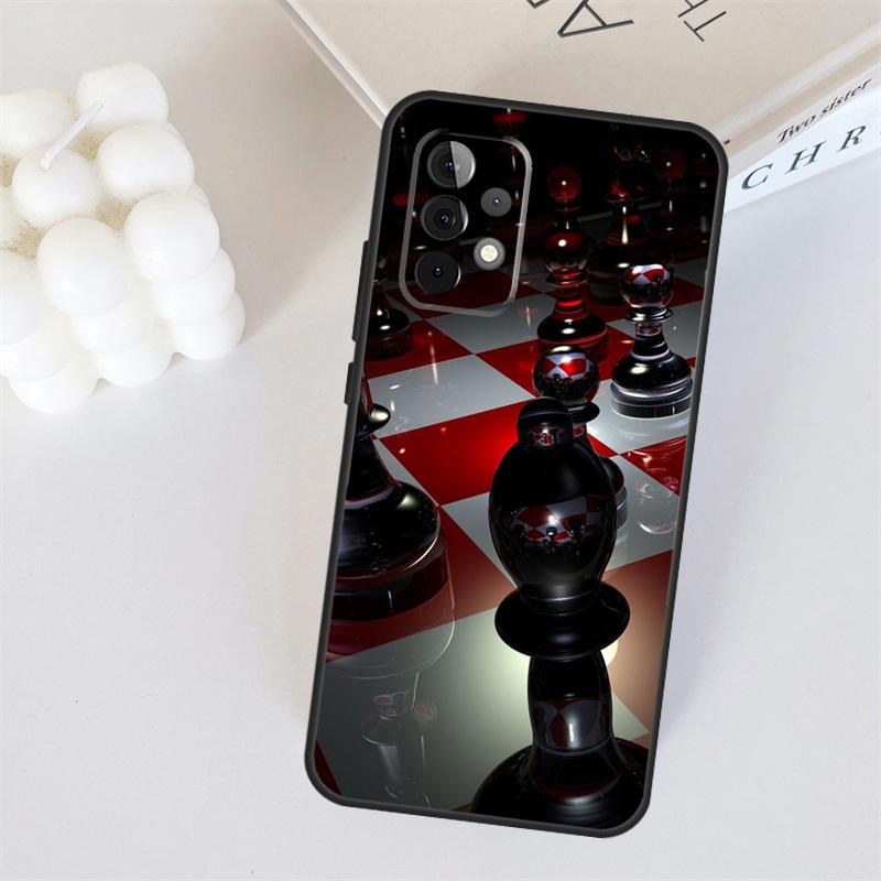 Chess Pieces For Samsung Galaxy A55 A35 A15 A36 A56 A26 A16 A22 A32 A52 A54 A34 A53 A33 A13 A06 A05 Case