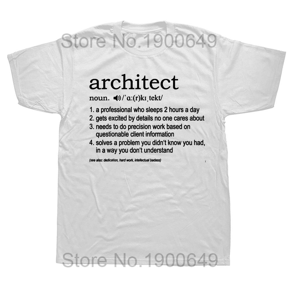 Architect Brain Architecture Students T Shirt Summer Graphic Cotton Streetwear Short Sleeve Birthday Gifts Tshirt Mens Clothing