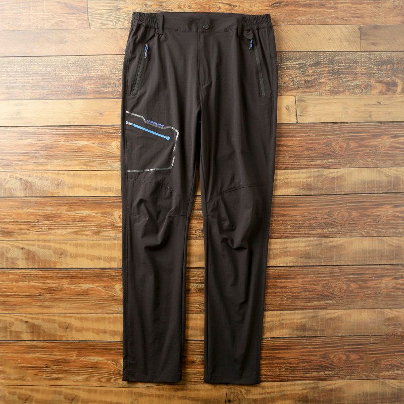 Outdoor Hiking Pants! Men's Clothing Factory Surplus, Spring/Summer Thin Elastic Straight-Leg Casual Pants