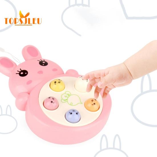 Children Brain Game Entertainment Cartoon Push to Play Pendant Hand Eye Coordination Finger Training Whacking Mole Toy with Hanging Rope Kids Toys
