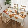 Elegant Autumn Rectangle Table Cloth for Table Decor Holiday Party Waterproof Reusable Tablecloth for Tables Kitchen Dining
