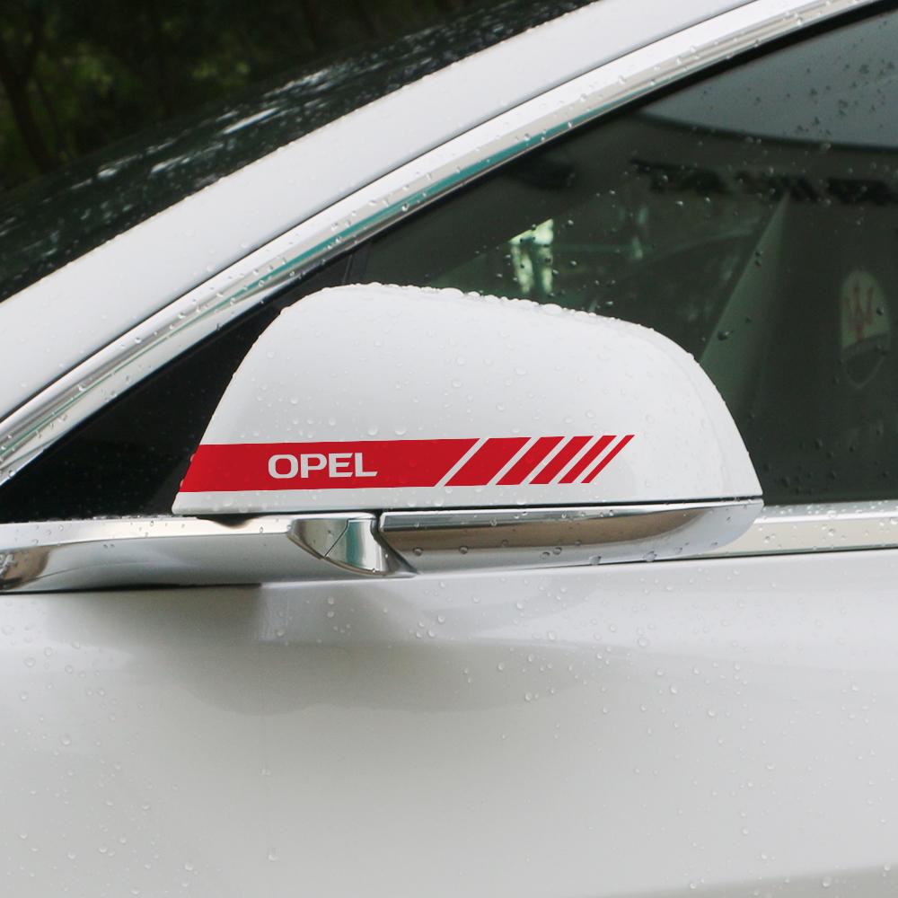 For Opel rq181 Astra Adam OPC Meriva Combo Tigra Corsa Insignia Grandland Mokka Vertra Vivaro Zafira Car Rearview Mirror Cover Sticker