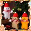 500ml Transparent Holiday Drink Container, Cute Gingerbread Shaped Sealed Can, Suitable for Milk, Juice, Water, Wine, Tea, Etc.