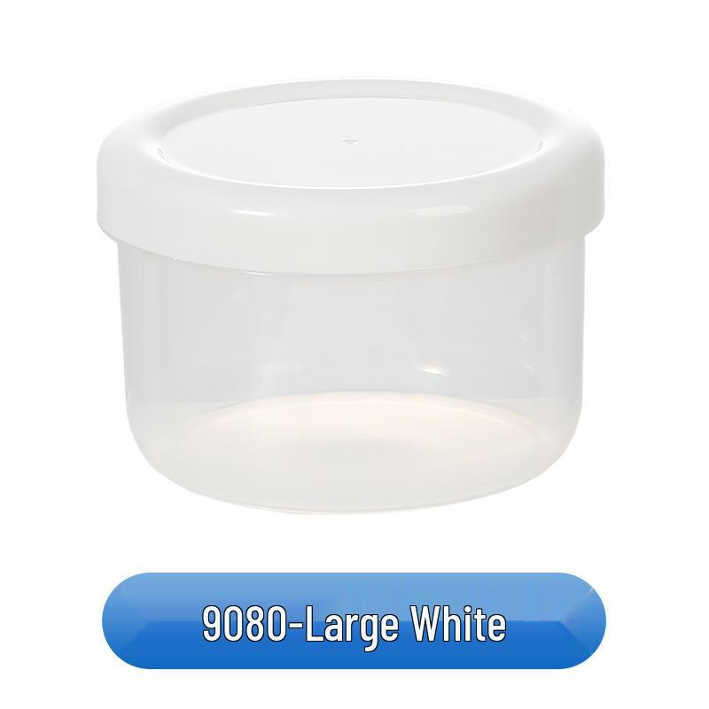 Round Food-Grade Plastic Storage Box, Refrigerable & Airtight for Preserving Freshness