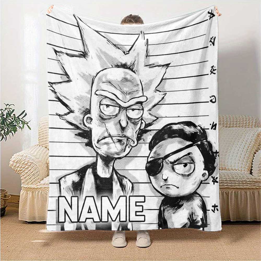 Warner Bros. Movies (27) Customize Your Name Blanket Cozy Customizable Blanket Soft Warm Cozy Throw For Livingroom Bedding Picnics Office Chair