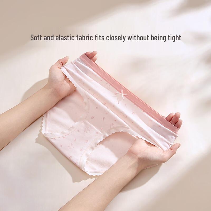 Fenteng Women's Pure Cotton Mid-Waist Briefs