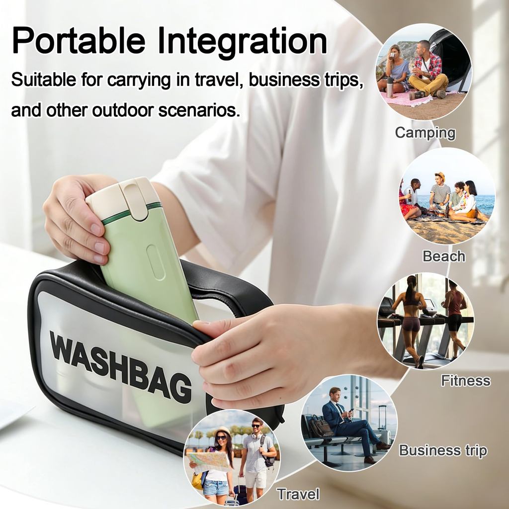 4 In 1 Travel Refillable Bottles Portable Toiletries and Cosmetics Containers for Shampoo Body Wash Travel Storage Bottles