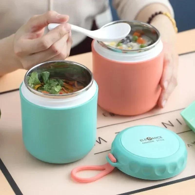 Meal Box Food Insulated Jar Stainless Steel Insulated Soup Can Drinking Cup Food Storage Container Household Goods Soup Can