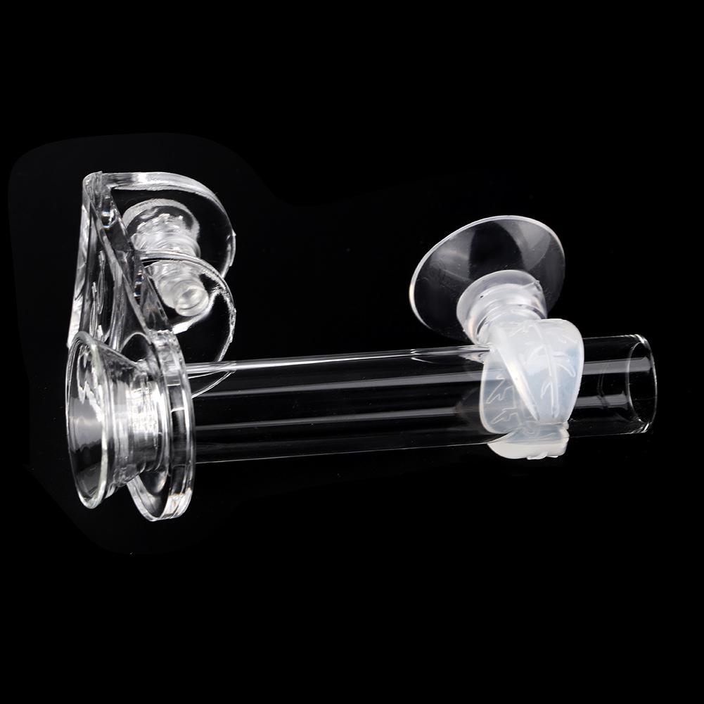 Fish Tank Feeding Shrimp Feeder Tube 88mm with Fixing Bracket for Aquarium