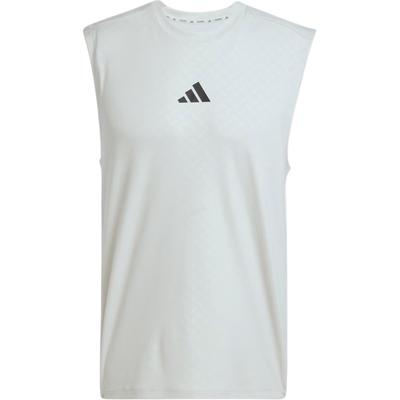 3-Streifen Power Athletic Schweißableitendes Cool-Fit Tanktop Herren Tops Weiß JM3188