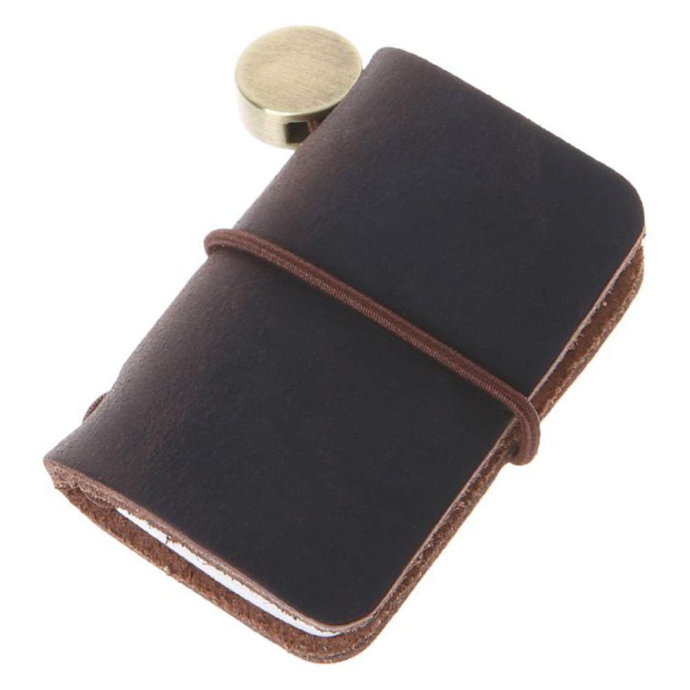 

gifts Notepad Insert Brochure School Journal Booklet Leather Travel Book Notebook Mini Notebook brown
