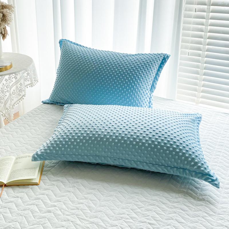 Soft Pillowcase Warm Pillow Cover Rectangle Cushion Cover 50x75cm White Pillow Case capa de almofada 2pcs Velvet Pillowslip