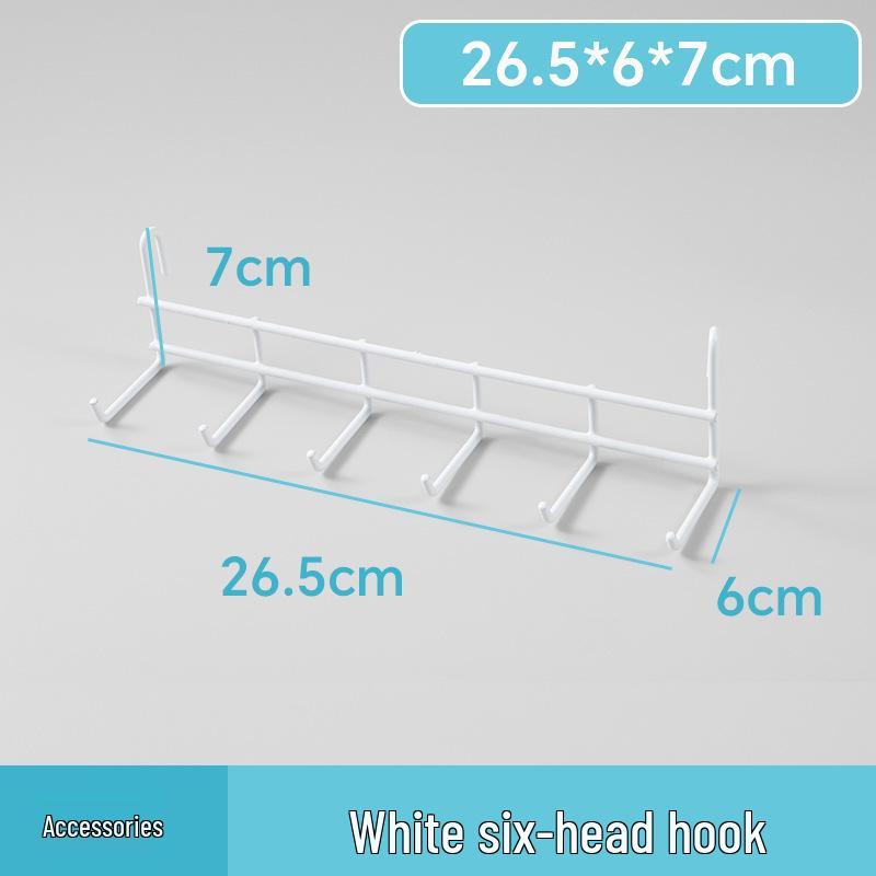 White Wire Mesh Grid Display Rack for Photos & Storage