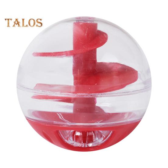 

Протекающий мяч для кормления домашних животных, игрушка-кормушка для кошек, интерактивная головоломка для кошек, медленная кормушка, мяч для раздачи лакомств для кошек маленьких, средних и больших размеров красный