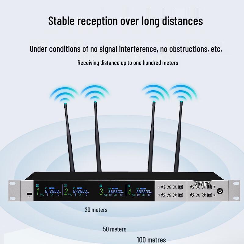 Xun'erwei XEV-820F Professional Wireless Microphone System (CN version)