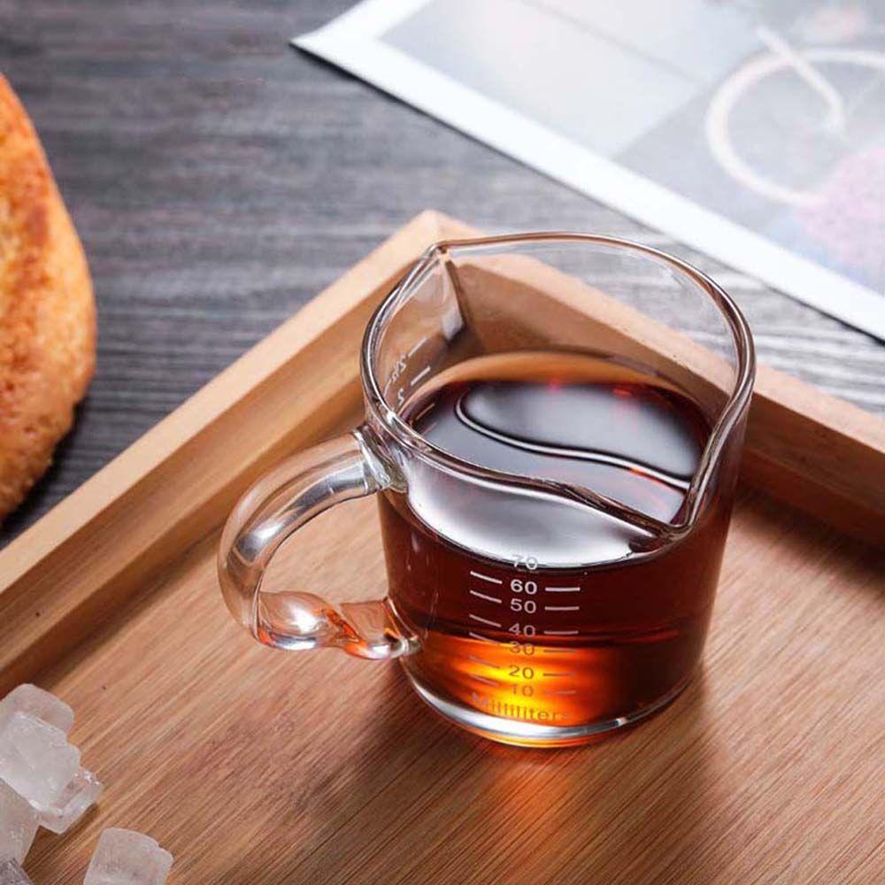 Small 70ml Kitchen For Espresso Coffee Glass Milk Ounce Cup Measuring Cup Jigger Coffeware