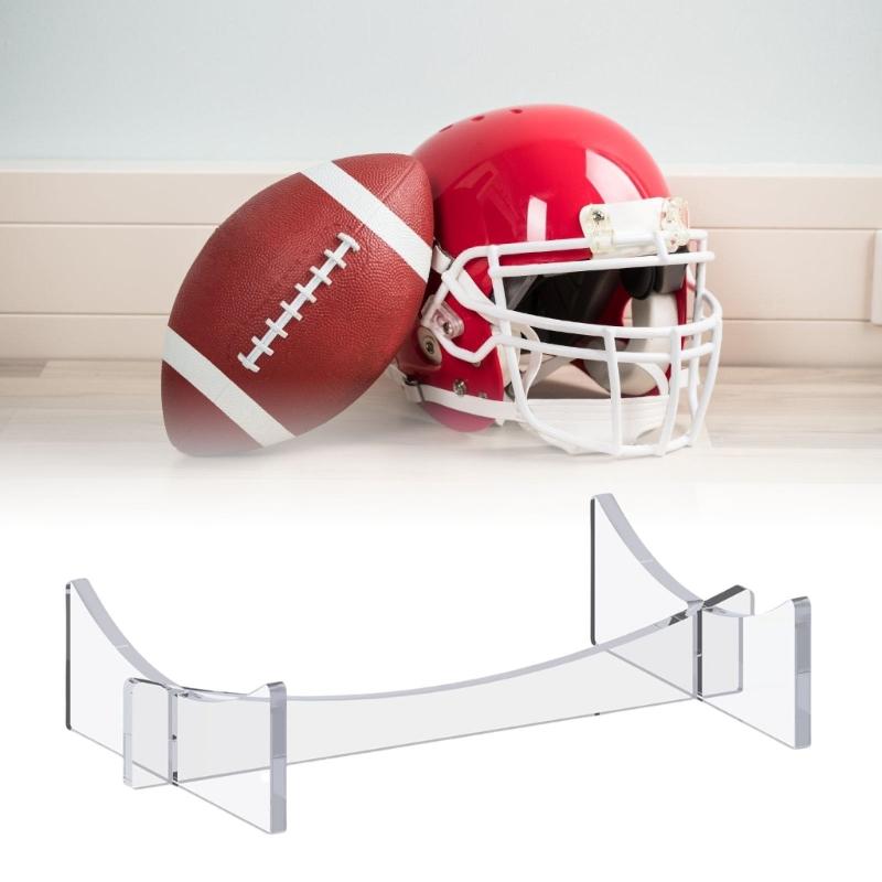 2Pieces Acrylic Sports Signature Ball Holder Stand for Displaying Basketballs Footballs Soccer Balls and More