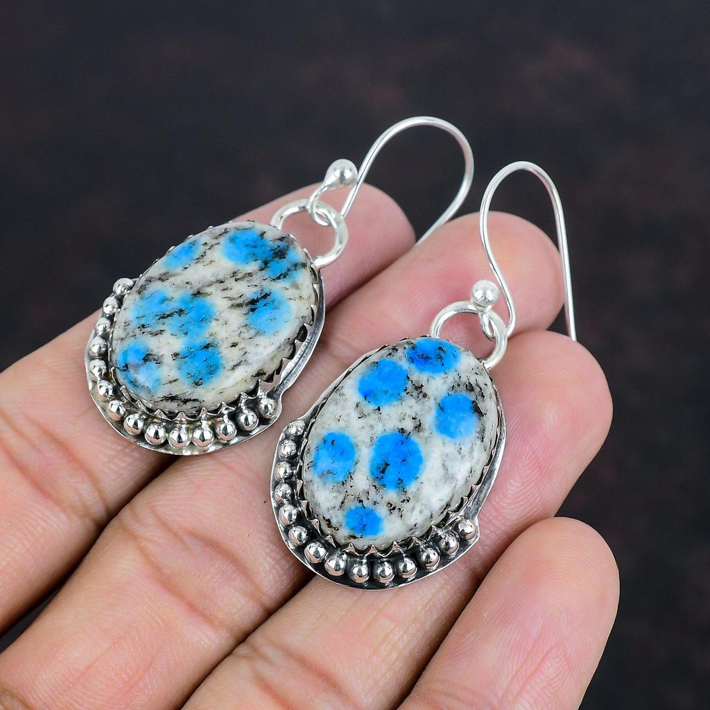 K2 Jasper Earrings Handmade Gemstone Earring 925 Sterling Silver Earring Amazing Jewelry Healing Stone Earring Gifts For Wife Silver Jewelry