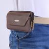Men Smartphone Belt Pocket Leisure Small Leather Bum Pack Purse Wallet Holder Wallet Purse Pocket Phone Holster Belt Case