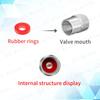 AAANK1 4pcs Metal Aluminum Alloy Car Wheel Tire Valve Air Stem Cap Dust Proof Covers For Ford Fiesta Emblem Accessories