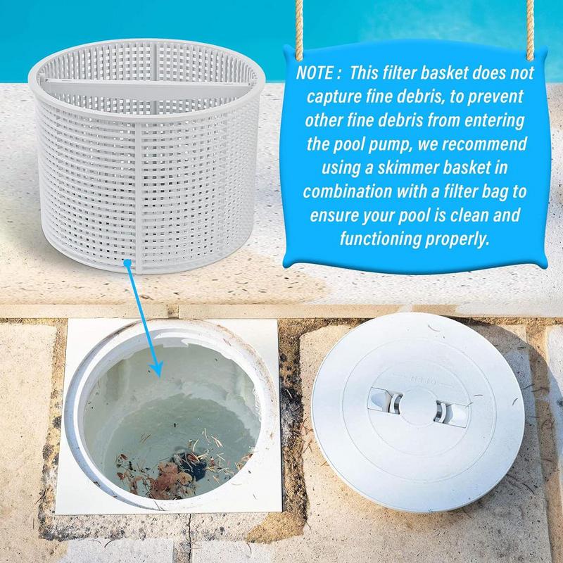 Skimmerkorb für Swimmingpools für Einbaupools Schwimmbad Effektiver Siebkörbchen Reiniger Zubehör für die Entfernung von Blättern und Schmutz
